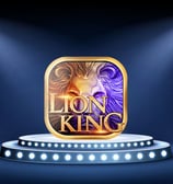 a lion king app icon with a lion on the stage