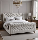 Double Sleigh Bed With Mattress affiliate link.