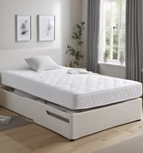 Single Divan Bed with mattress. Affiliate link.