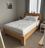Wood Double Bed affiliate link.