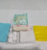 a table with a variety of different types of medical supplies