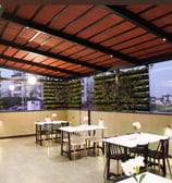 Restaurant and dining hall.