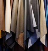 Export-quality buffalo leather hides—byproducts of ethical, halal meat processing in India.
