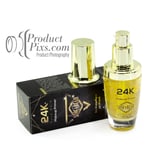 Perfume bottle product image on clean background