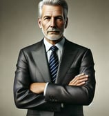 a man in a suit and tie with a suit and tie