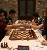playing chess in the 5th OPEN SKG