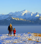 Mont blanc vu depuis Mont Salève 