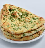 a stack of flatbreads on a plate