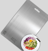 SS304 quality premium and tough stainless steel chopping board by art of kitchen