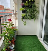 Balcony garden setup