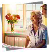 a nurse and a nurse in a hospital room