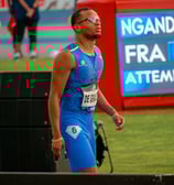 Portrait d'André De Grasse avant sa course