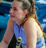 Portrait de Ninon Chapelle au meeting d'athlétisme de Paris
