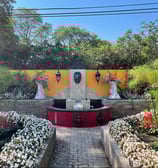 Andy Albright's garden design in a client's back yard