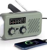 Radio con Solar Recargable Radio de Dinamo con Manivela