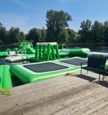 Inflatable park at Riga Party Port