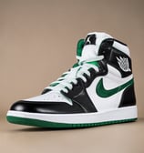 A blurry photo of a man walking through a forest