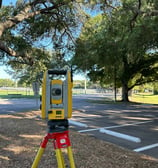 Topographic Survey looking at Trimble S5 robotic total station