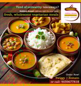 Wholesome vegetarian meals delivered at the doorstep by Nabhya Annam Could Kitchen