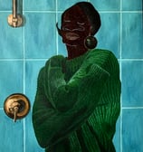 Times are changing, Acrylic and ink on canvas, 2024,52x63.5cm (Akintomide Akinshola)