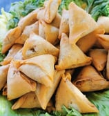 a plate of food with a salad and a salad