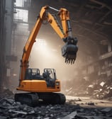 a construction worker is seen in this picture