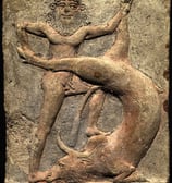 Bilgamesh slaying the Bull of Heaven
