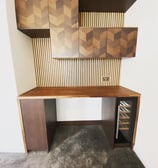 unique bar with drinks cooler