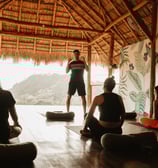 Breathwork class at Eden on the Chocolata