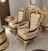 a room with a lot of chairs and a table