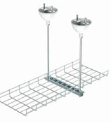 Apply to: hanging in the ceiling Fit for:Diameter of wire from 3.5mm to 6.0mm Include:1 unit(Threa