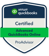 Advanced QuickBooks Online Certification badge