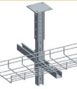 Apply to: Hange trays underceiling Fit for:Diameter of wirefrom 3.5mm to 6.0mmInclude:support x 1, p