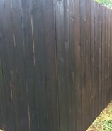 Staining of residential wooden fence