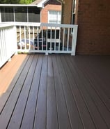 staining of residential wooden deck
