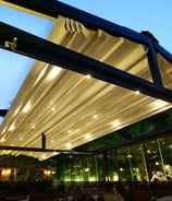 mái xếp sân vườn