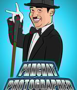 a man in a tuxedo hat and a hat with a cane illustration 