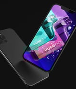 Digital marketing campaign for Vuse shown on smartphone.