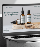 Webdesign pour Herbes & Cures, une pharmacie naturelle