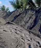 river sand pile