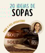 a woman in a white shirt and a bowl of soup