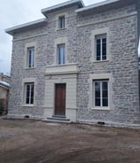 Ravalement façade pierre enduit chaux à Meyrié