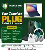 a green and white advertisement for a green and white phone