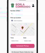 Mobile app interface