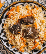 Zayka Caterers’ menu image of Hyderabadi biryani with fragrant spices and traditional taste.