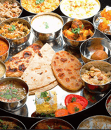 Zayka Caterers’ menu image of Rajasthani cuisine with traditional Rajasthani Thali