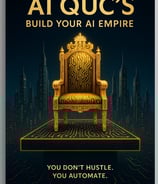 Digital cover image of the eBook titled "Build Your AI Empire: Dominate Business and Marketing with Artificial Intelligence."