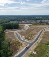 New homes construction site progress photo