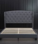 a recently installed frame bed