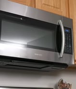 a floating microwave ready for use